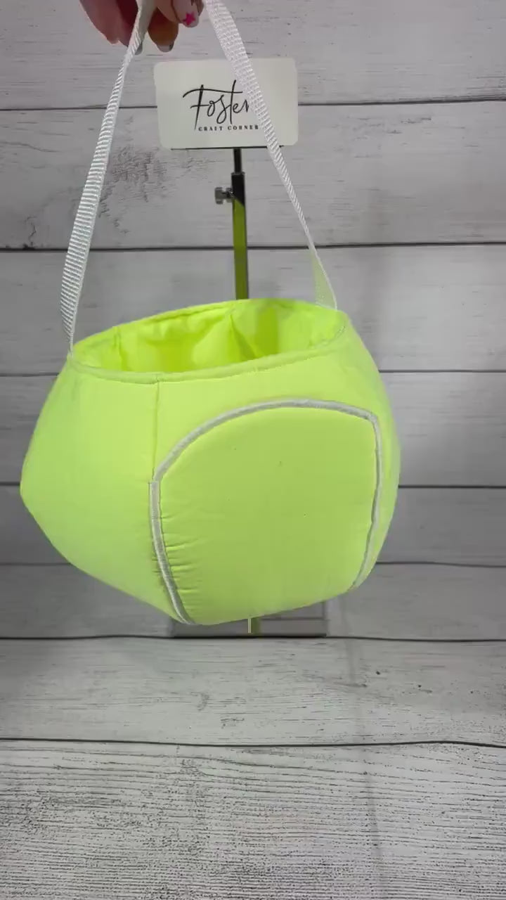 Tennis Ball Themed Tote Bag - Tennis - Ball - Racket - Bounce -Yellow Tennis Ball -  Everyday - Holiday - Easter - Halloween - Party - Gifts