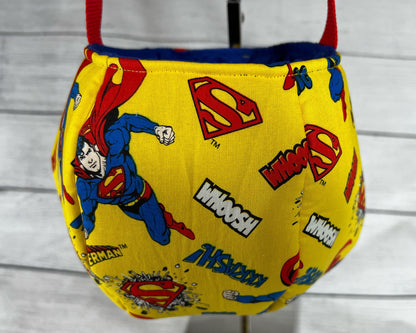 Superman Hand-Made Tote Bag - Clark Kent - Kkrash - Whoosh - Flying - Super Hero - Everyday - Holiday - Gift - Easter - Halloween - Party