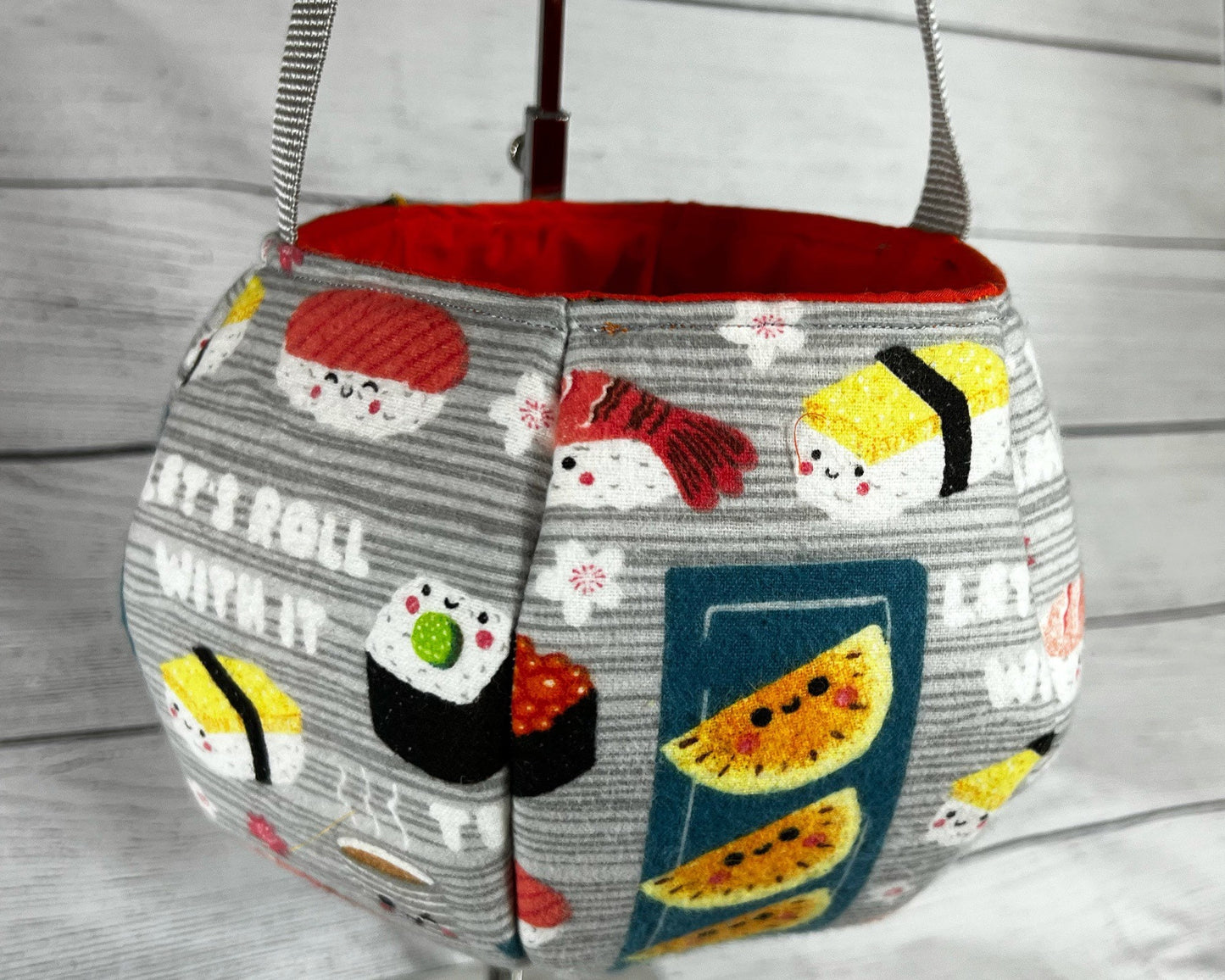 Sushi Tote Bag - Japanese food - Cucumber Roll - Shrimp Roll - Unagi - Happy - Gift - Kids - Everyday - Holiday - Easter - Halloween - Party