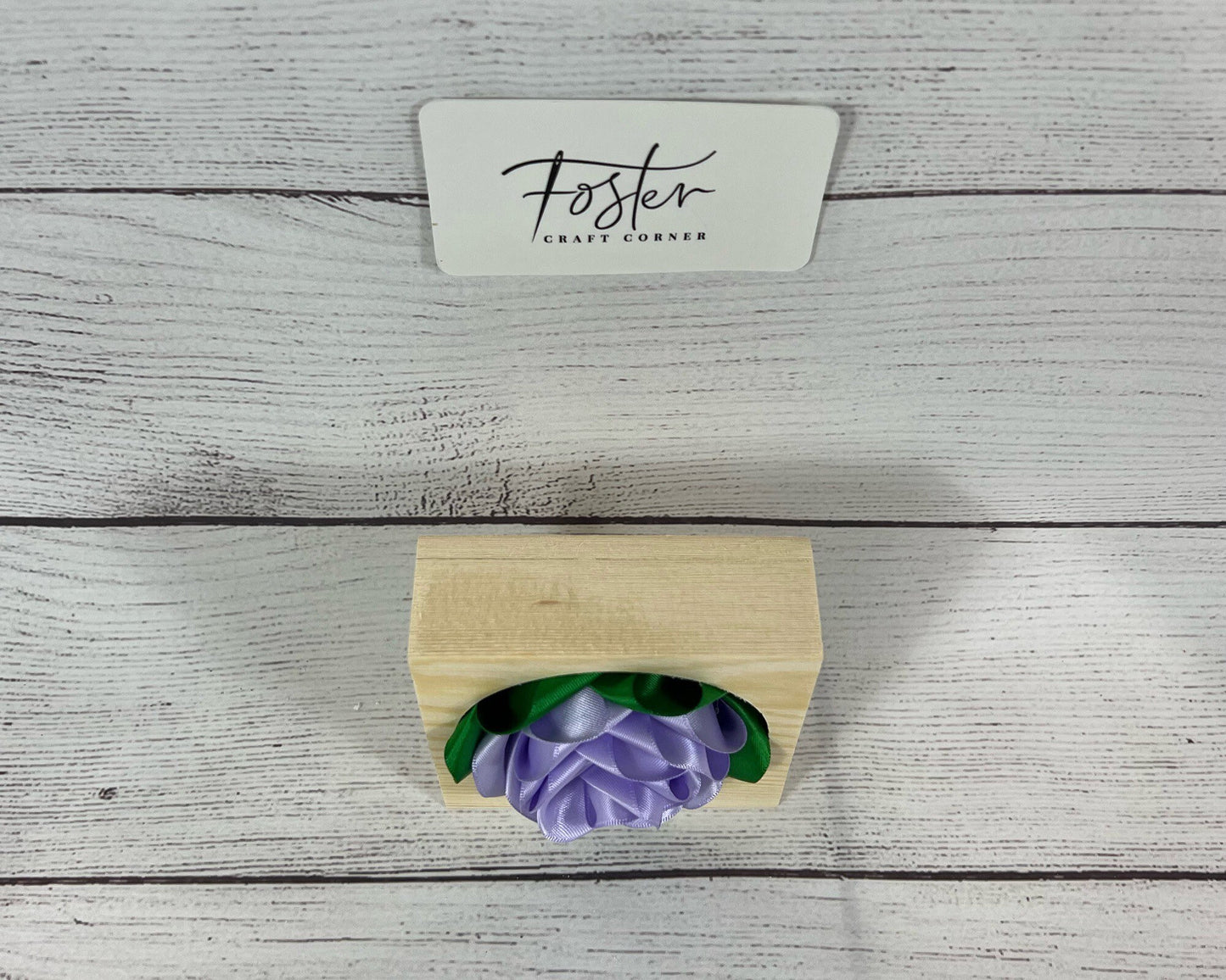 Ribbon Rose Wood Piece - Handmade - Lavender - Valentine's Day - Love - Sustainable Flower - Unique - Gift Ideas - Stocking Stuffer - Pretty