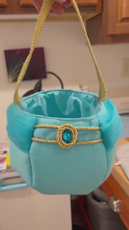 Arabian Princess Tote Bag -  Princess - Blue - Turquoise - Arab - Gold - Jewels - Gift - Everyday - Holiday - Easter - Halloween - Party