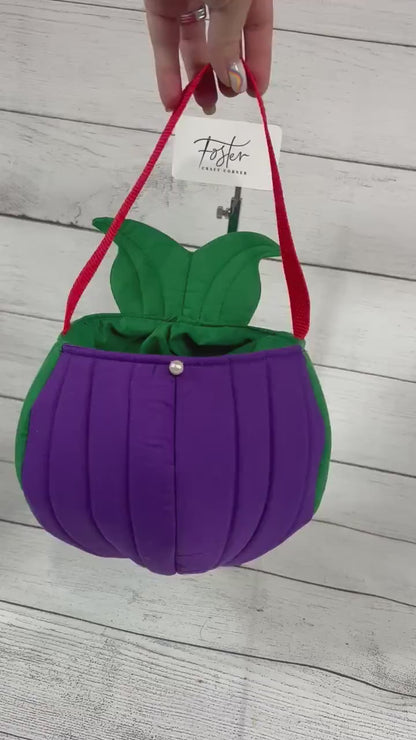 Mermaid Tote Bag - Purple and Green Mermaid - Pearl - Green Tail - Dress Up Accessory - Everyday - Holiday - Easter - Halloween - Party