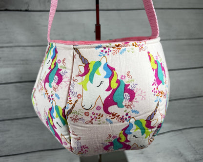 Pastel Colorful Unicorn Tote Bag - Bag - Tote - Unicorn - Horse - Multi-Colored - Everyday - Holiday - Easter - Halloween - Party