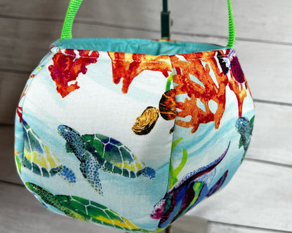 Ocean Tote Bag - Bag - Tote - Fish - Turtles - Tortoise - Coral Reef - Clam Shell - Party - Gift - Everyday - Holiday - Easter - Halloween