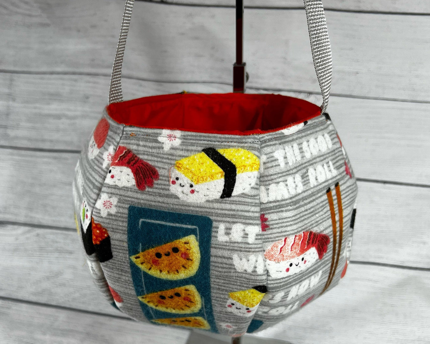 Sushi Tote Bag - Japanese food - Cucumber Roll - Shrimp Roll - Unagi - Happy - Gift - Kids - Everyday - Holiday - Easter - Halloween - Party