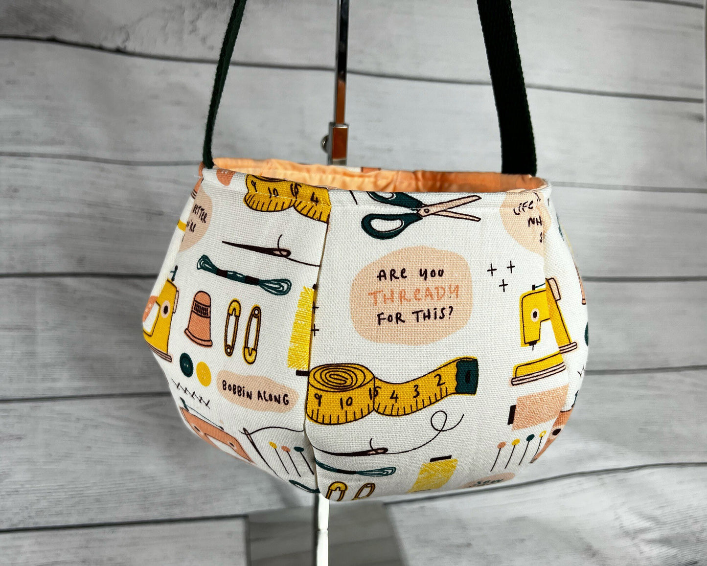 Sewing Pun Tote Bag - Thread - Sewing Machine - Needles - Machine - Kids - Everyday - Holiday - Easter - Halloween - Party - Gift