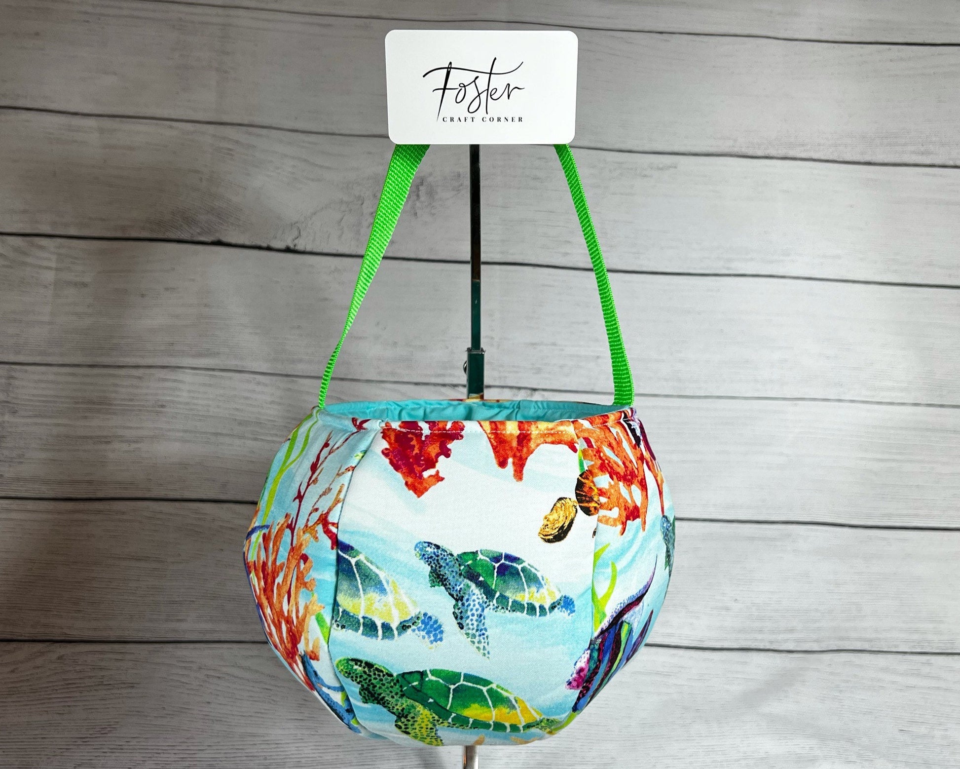 Ocean Tote Bag - Bag - Tote - Fish - Turtles - Tortoise - Coral Reef - Clam Shell - Party - Gift - Everyday - Holiday - Easter - Halloween