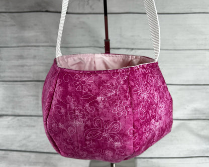 Pink Butterfly Tote Bag Bag - Tote - Pink - Butterfly - Pattern - Tie-dye - Everyday - Holiday - Easter - Halloween - Party- Gift