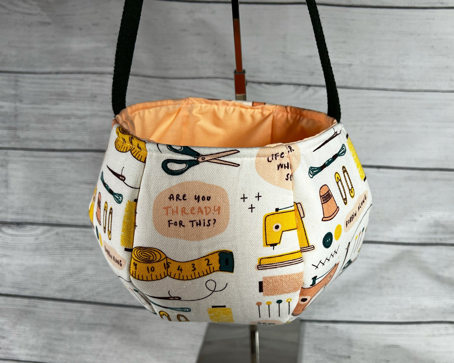 Sewing Pun Tote Bag - Thread - Sewing Machine - Needles - Machine - Kids - Everyday - Holiday - Easter - Halloween - Party - Gift