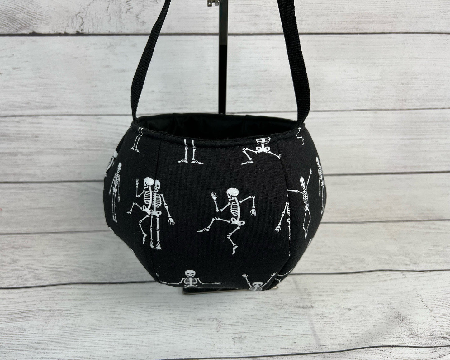 Classic Yoga Skeleton Tote Bag - Bag - Tote - Skeletons - White and Black  - Everyday - Holiday - Easter - Halloween - Party - Gift