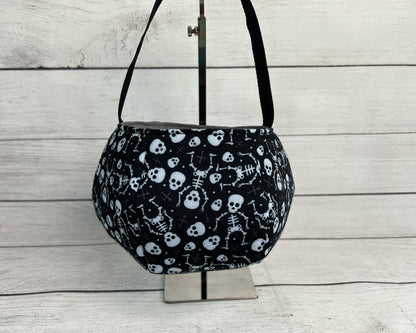 Classic Dancing Skeleton Tote Bag - Bag - Tote - Skeletons - White and Black  - Everyday - Holiday - Easter - Halloween - Party - Gift