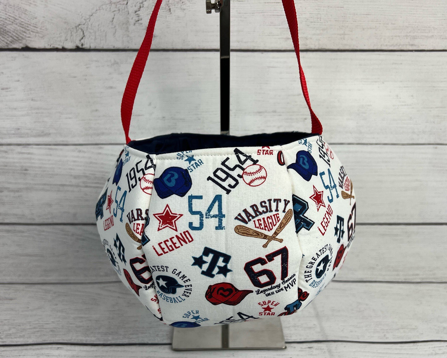 Baseball Themed Tote Bag - Baseball Glove - All Star - Fun - Multi-Colored - Everyday - Holiday - Easter - Halloween - Party - Gifts