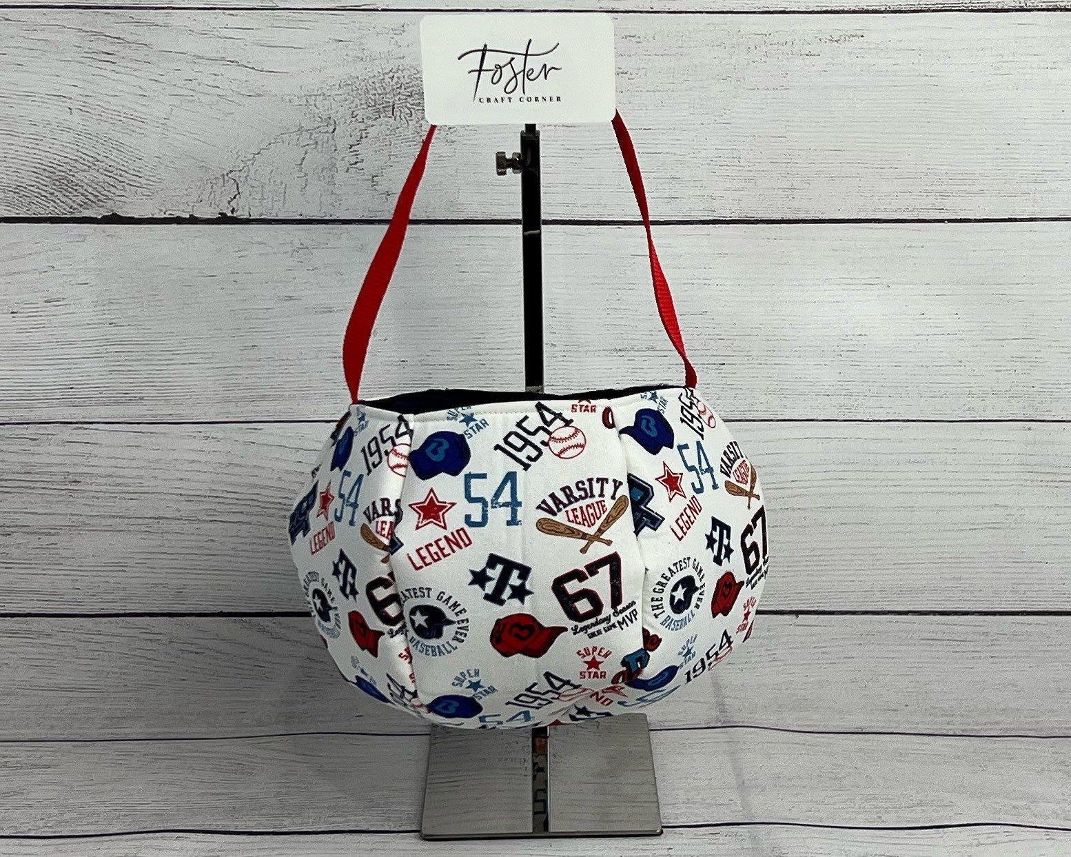 Baseball Themed Tote Bag - Baseball Glove - All Star - Fun - Multi-Colored - Everyday - Holiday - Easter - Halloween - Party - Gifts