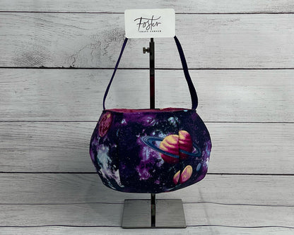 Sparkle Space and Planet Tote Bag Bag - Tote - Space - Outer Space - Pinks - Purples - Everyday - Holiday - Easter - Halloween - Party