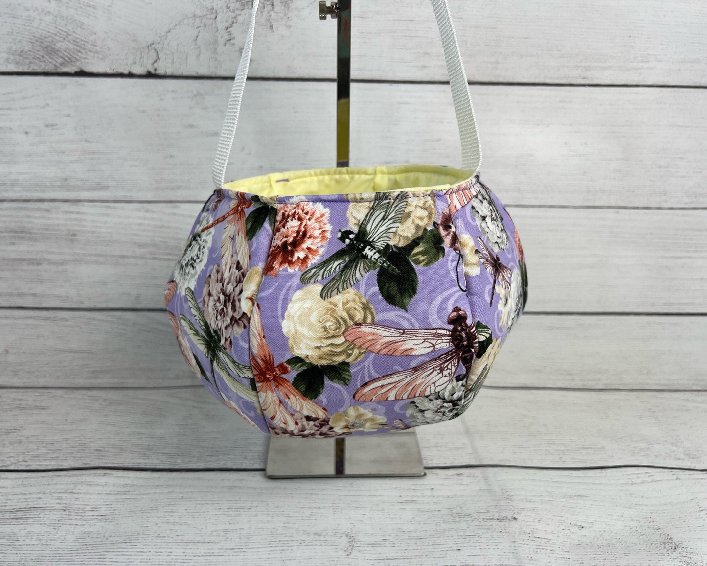 Rose and Firefly Tote Bag - Flowers - Firefly - Purple - Multi-Colored - Birthday - Everyday - Holiday - Easter - Halloween - Party - Gift