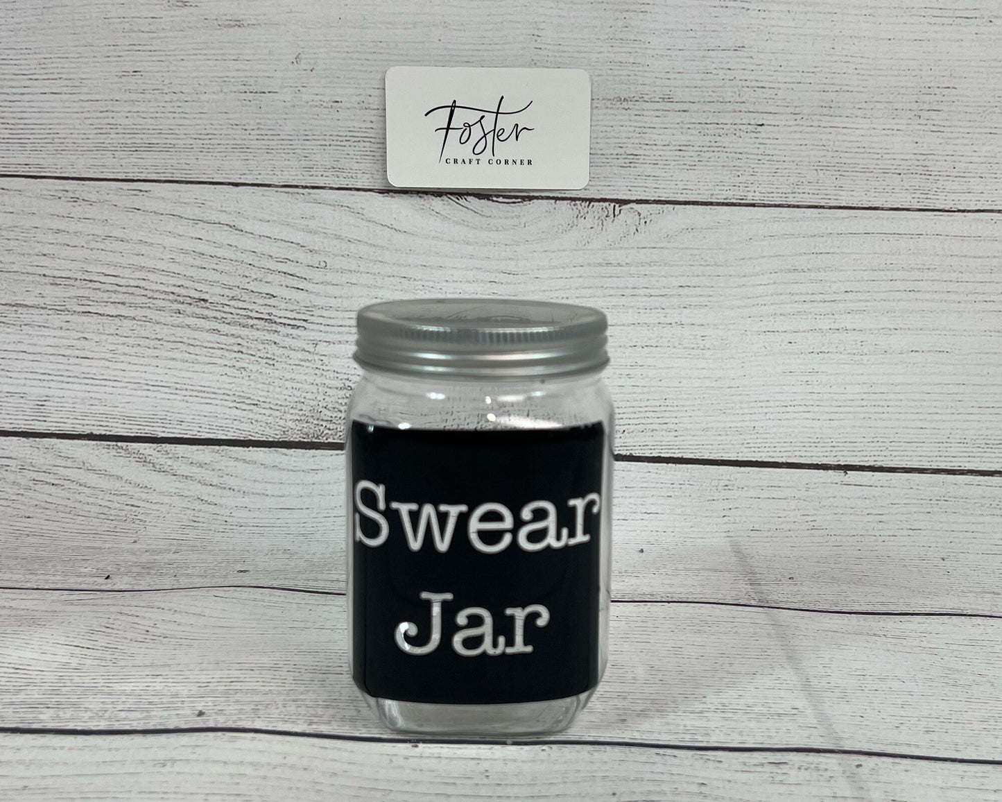 Plastic Swear and/or Douchebag Jar - Save Jar - Money - Personalized - Money Bucket - Philosophy - Long Term Goal - Funny Gift - Gag Gift