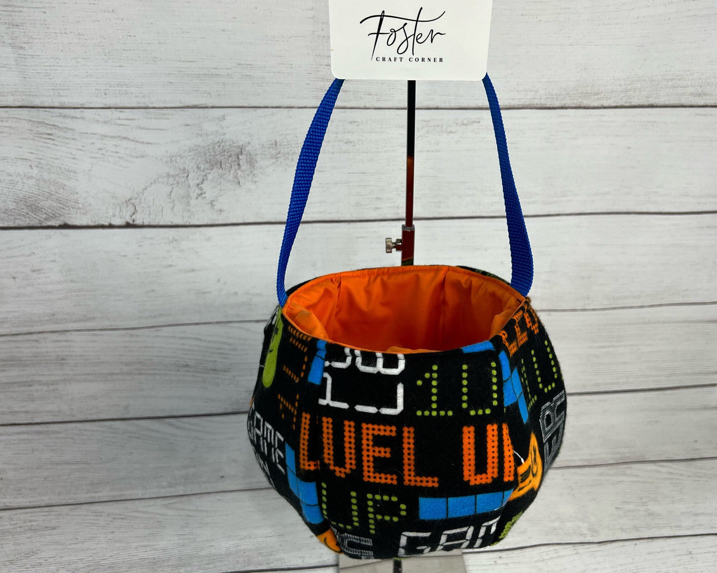 Gamer Hand-Made Tote Bag - Level Up - Game On - Player One - Multi-Character - Party - Gift - Everyday - Easter - Holiday - Halloween