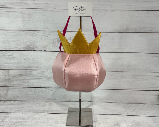 Pink Princess with Gold Crown Tote Bag - Unique Gift - Dress Up Accessories - Birthday - Everyday - Holiday - Easter - Halloween - Party