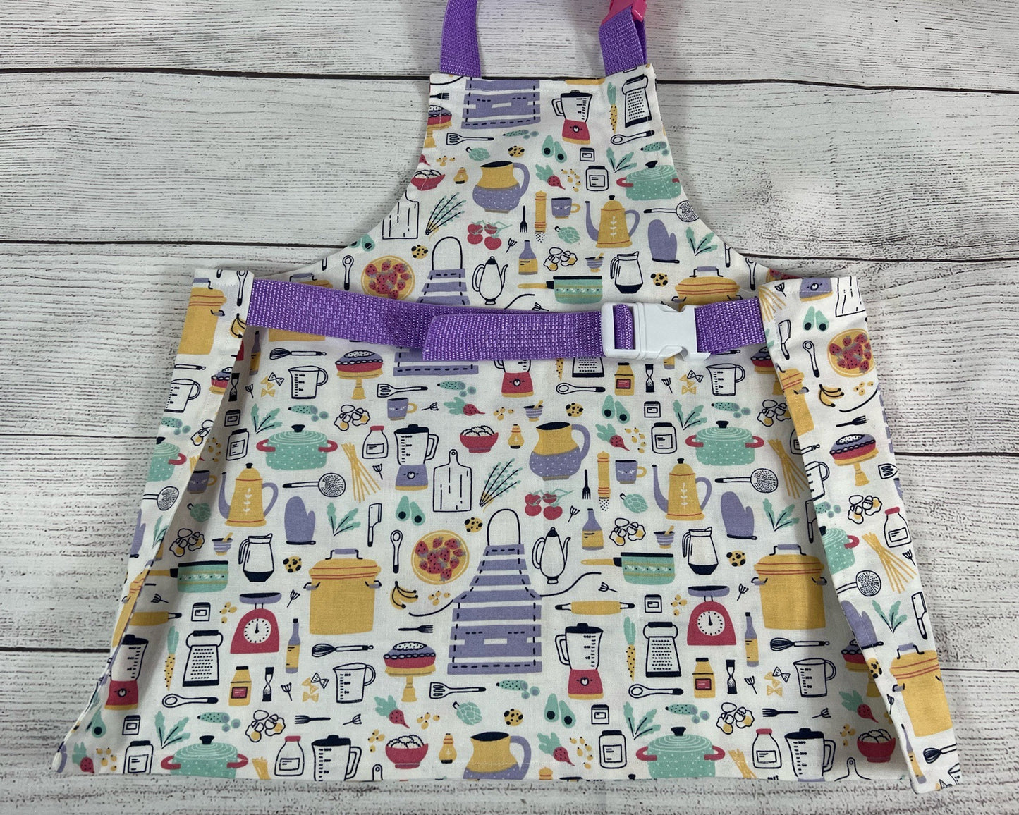 Toddler Apron - Kitchen - Cooking - Early Cooking Skills - Toddler Messes - Toddler Accessories - Kitchen Accessories - Utensil- Small Apron
