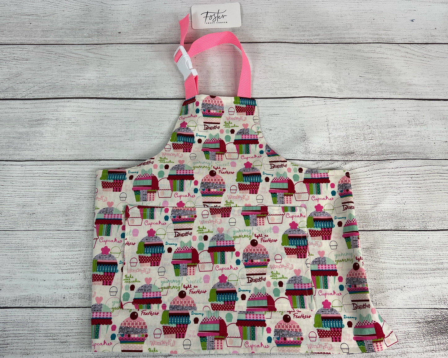 Toddler Apron - Kitchen - Cooking - Early Cooking Skills - Toddler Messes - Toddler Accessories - Cupcakes - Treats - Baking - Small Apron