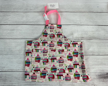 Toddler Apron - Kitchen - Cooking - Early Cooking Skills - Toddler Messes - Toddler Accessories - Cupcakes - Treats - Baking - Small Apron