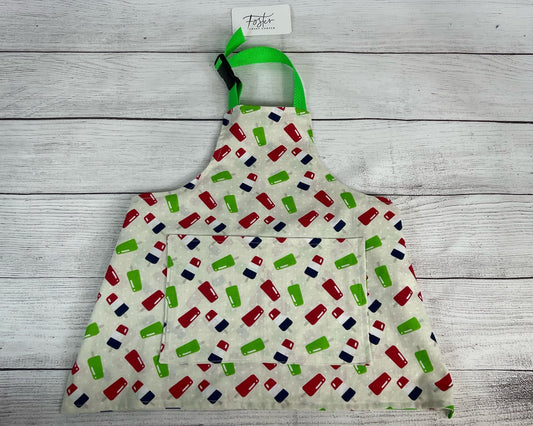 Toddler Apron - Kitchen - Cooking - Early Cooking Skills - Toddler Messes - Toddler Accessories - Popsicles - Popsicle - Treat - Small Apron