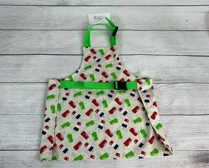 Toddler Apron - Kitchen - Cooking - Early Cooking Skills - Toddler Messes - Toddler Accessories - Popsicles - Popsicle - Treat - Small Apron