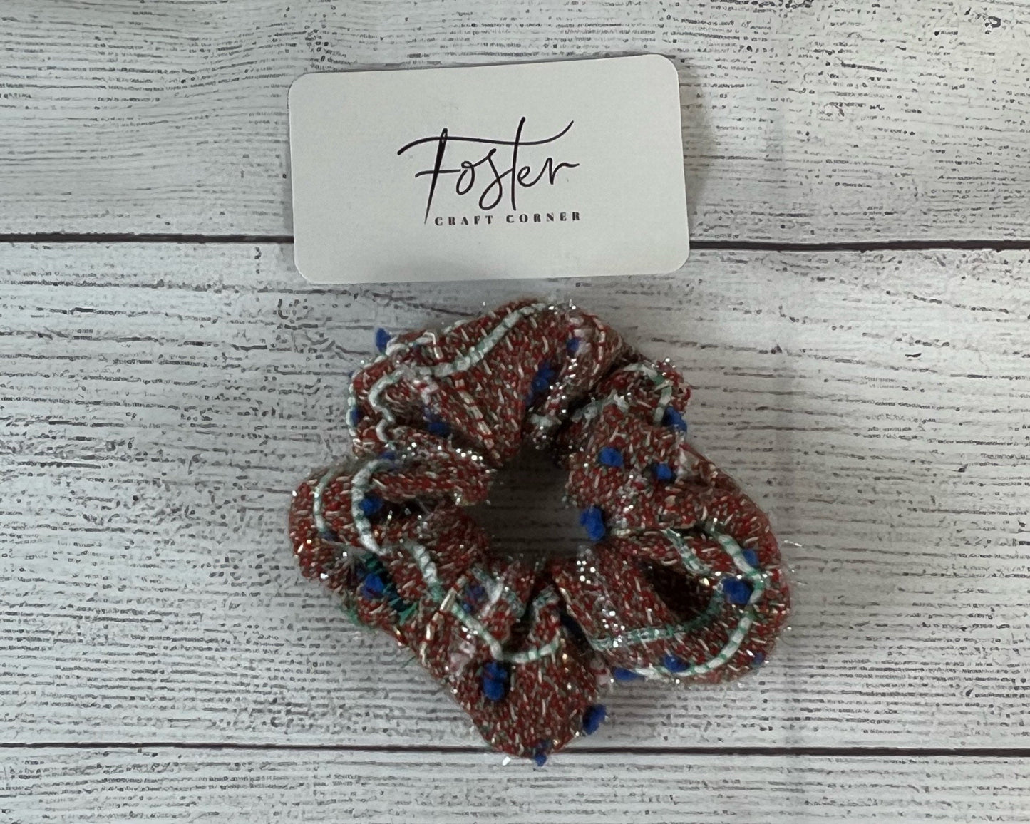 Linton Tweed Fabric Scrunchie - Tweed Hair Accessory - One of a kind - Classic Fabric - Hair Tie - Gift - Present - Classy - Unique Accessor